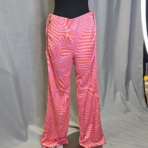 Dreamer Vibrant Pink and Orange Patterned Pants